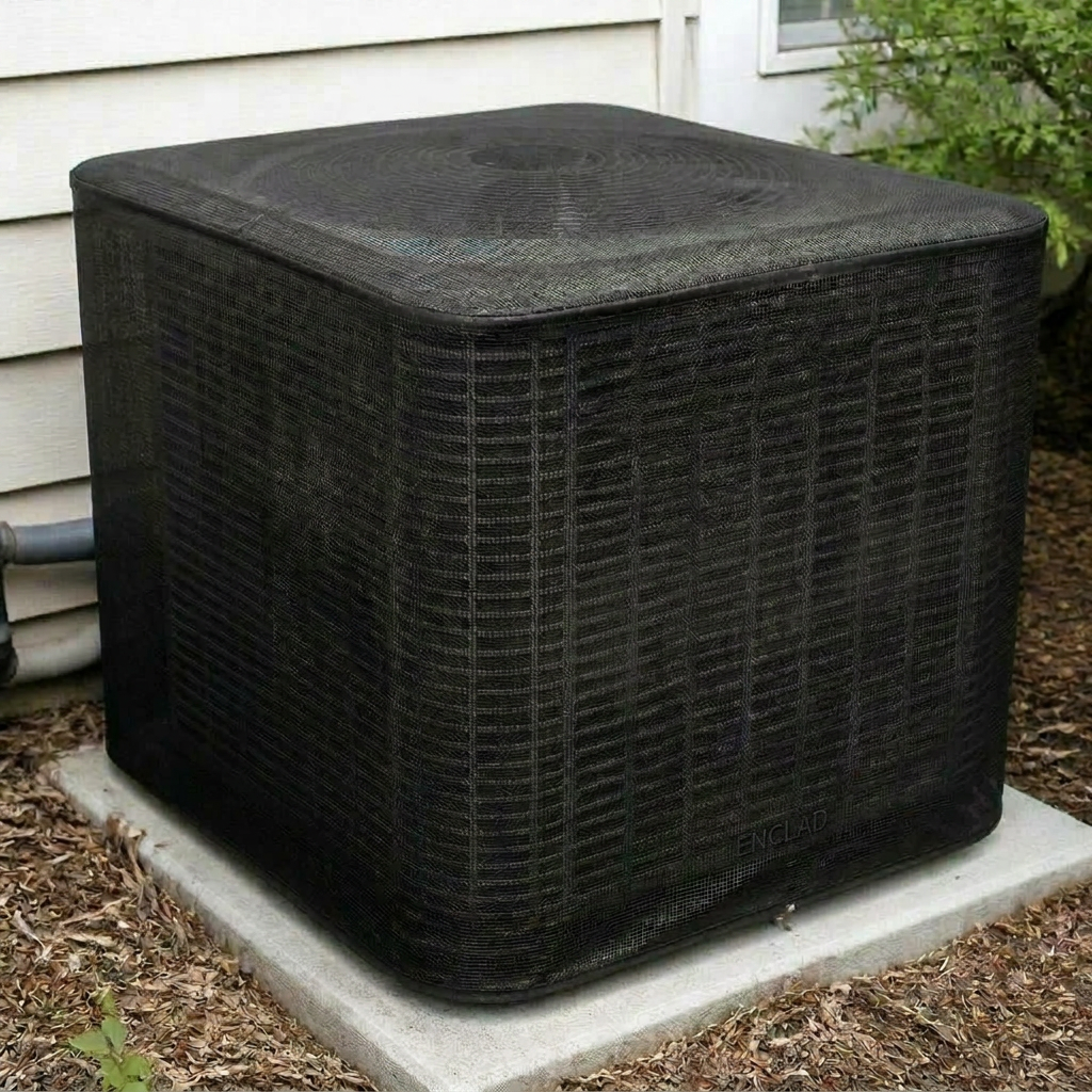 Close-up of premium powder-coated aluminum louvers on an VEIL LIVING cover